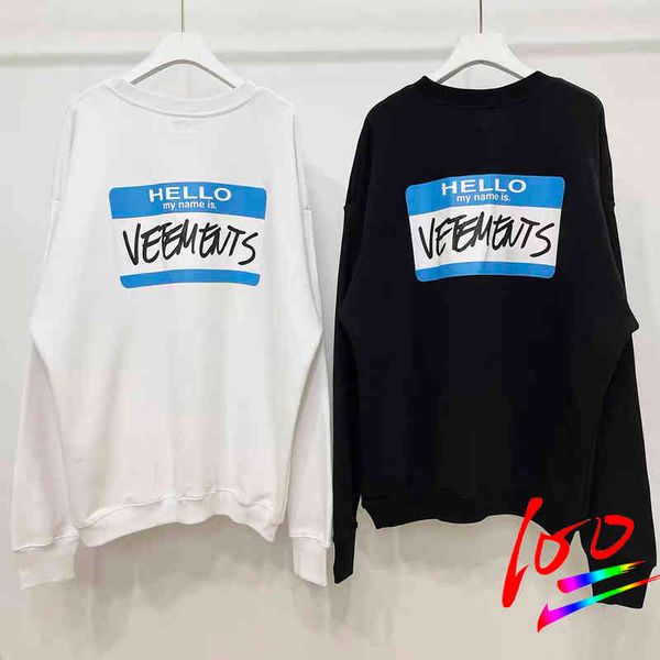hello my name is vetements brand sweatshirts men women 1:1 fashion casual vtm hooded hoodies pullover, Blue;black
hello my name is vetements brand sweatshirts men women 1:1 fashion casual vtm hooded hoodies pullover, Blue;black