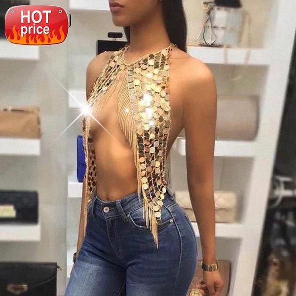 festival bling plastic sequined crop women 2019 metal chain tassel nightclub dance wear party burning outfits tank #9z21, White
festival bling plastic sequined crop women 2019 metal chain tassel nightclub dance wear party burning outfits tank #9z21, White