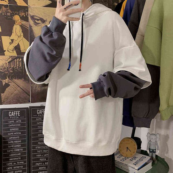 2021 hoodie men spring autumn fashion harajuku patchwork casual oversized hoodies hip hop sweatshirt men's streetwear 7 colors w220221, Black
2021 hoodie men spring autumn fashion harajuku patchwork casual oversized hoodies hip hop sweatshirt men's streetwear 7 colors w220221, Black