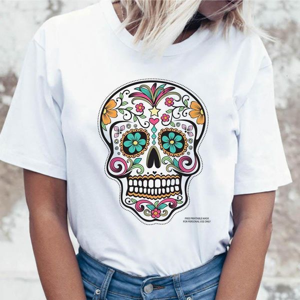 day of the dead t shirt korean for clothing female ulzzang women graphic tees harajuku t-shirt tshirt funny, White
day of the dead t shirt korean for clothing female ulzzang women graphic tees harajuku t-shirt tshirt funny, White