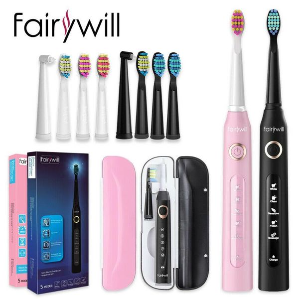 smart electric toothbrush fairywill sonic fw507 5 modes waterproof rechargeable with 10 replacement brush heads for adults
smart electric toothbrush fairywill sonic fw507 5 modes waterproof rechargeable with 10 replacement brush heads for adults