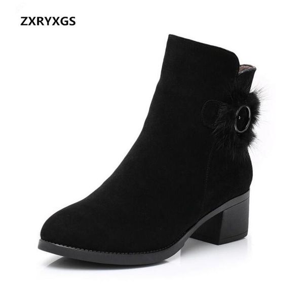 boots matte cowhide leather shoes woman 2021 autumn winter comfort warm women snow, Black
boots matte cowhide leather shoes woman 2021 autumn winter comfort warm women snow, Black