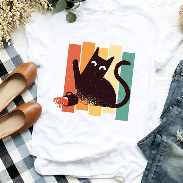 women lady cat coffee 90s cartoon animal fall halloween print t tee womens tshirt female shirt clothes graphic t shirt, White
women lady cat coffee 90s cartoon animal fall halloween print t tee womens tshirt female shirt clothes graphic t shirt, White