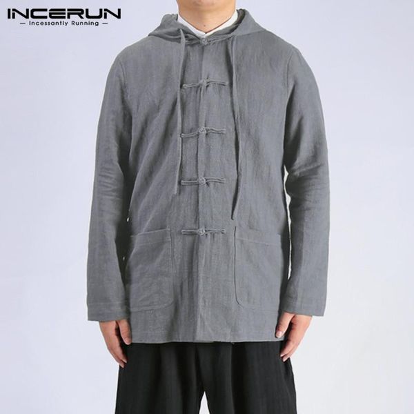 men's casual shirts incerun chinese style shirt men long sleeve cotton linen hooded button vintage solid color blouse mens 2021, White;black
men's casual shirts incerun chinese style shirt men long sleeve cotton linen hooded button vintage solid color blouse mens 2021, White;black