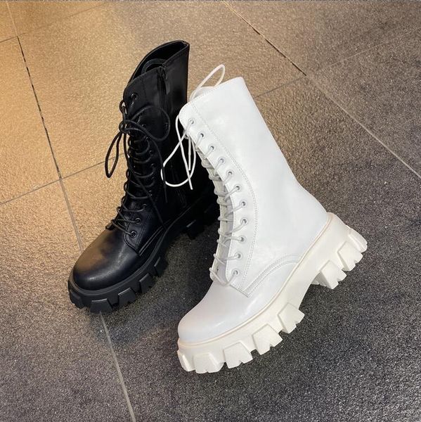 women boots winter booties black white thick bottom motorcycle womens short lace boot leather shoes size 35-40 02
women boots winter booties black white thick bottom motorcycle womens short lace boot leather shoes size 35-40 02