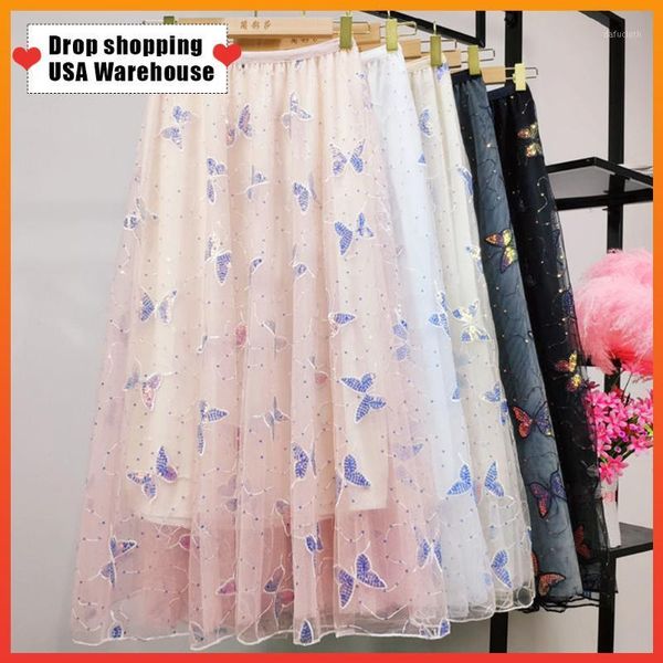 oushang heavy mesh yarn skirt women 2020 new high waist slim pleated skirt butterfly mid-length a-line female summer new1, Black
oushang heavy mesh yarn skirt women 2020 new high waist slim pleated skirt butterfly mid-length a-line female summer new1, Black