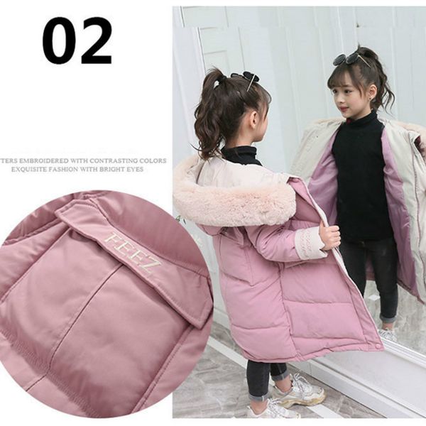 children winter down cotton jacket 2020 new fashion girl clothing kids clothes thick parka fur hooded snowsuit outerwear coat lj201125, Blue;gray
children winter down cotton jacket 2020 new fashion girl clothing kids clothes thick parka fur hooded snowsuit outerwear coat lj201125, Blue;gray