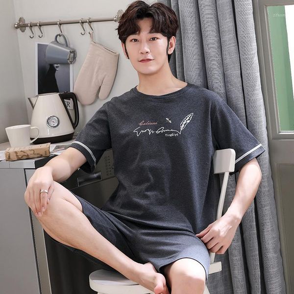 pullover short sleeve pants pajama pure cotton summer boy man jammies o-neck home cozy casual sleepwear nightwear pyjamas hde1, Black;brown
pullover short sleeve pants pajama pure cotton summer boy man jammies o-neck home cozy casual sleepwear nightwear pyjamas hde1, Black;brown