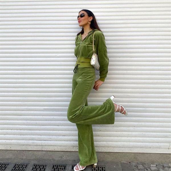 women's two piece pants velvet tracksuit women zipper set jackets autumn winter hoodies crop leggings jogging female juicy, White
women's two piece pants velvet tracksuit women zipper set jackets autumn winter hoodies crop leggings jogging female juicy, White