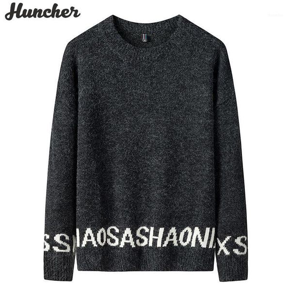 men's sweaters huncher mens knitted sweater male 2021 winter casual patckwork pullover jumper men korean fashion black for men1, White;black
men's sweaters huncher mens knitted sweater male 2021 winter casual patckwork pullover jumper men korean fashion black for men1, White;black