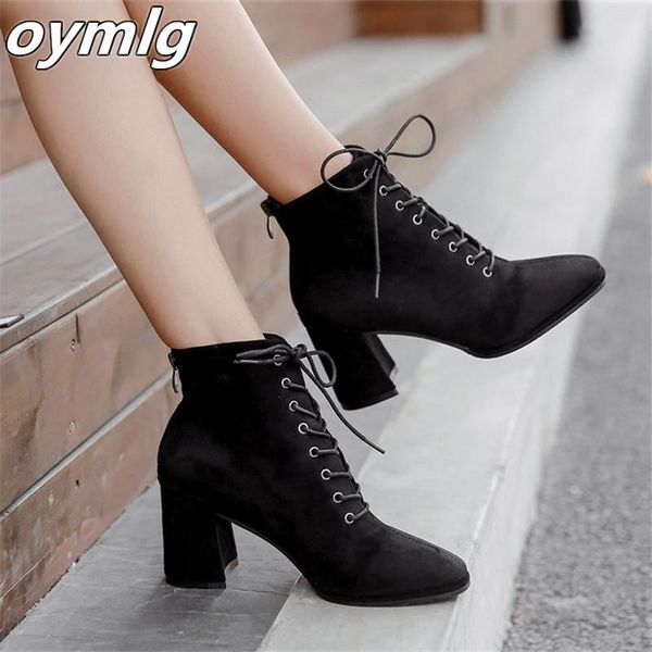 2020 new autumn winter women boots solid lace-up back zipper european ladies shoes fashion high heels boots 35-39, Black
2020 new autumn winter women boots solid lace-up back zipper european ladies shoes fashion high heels boots 35-39, Black