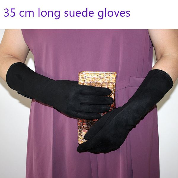 35 cm long cotton gloves female suede color touch screen fashion new autumn and winter warmth finger arm cover, Blue;gray
35 cm long cotton gloves female suede color touch screen fashion new autumn and winter warmth finger arm cover, Blue;gray
