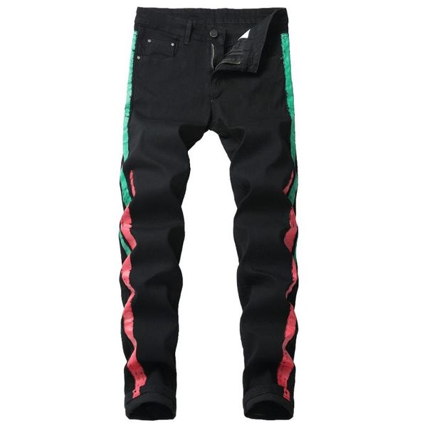 men's jeans 2021 print men fashion elastic straight biker european and american casual pant male denim trouser plus size 42, Blue
men's jeans 2021 print men fashion elastic straight biker european and american casual pant male denim trouser plus size 42, Blue
