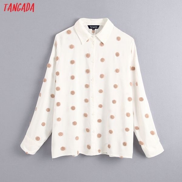 tangada women vintage oversized dots embroidery blouse long sleeve female casual shirts blusas be16 y200403, White
tangada women vintage oversized dots embroidery blouse long sleeve female casual shirts blusas be16 y200403, White