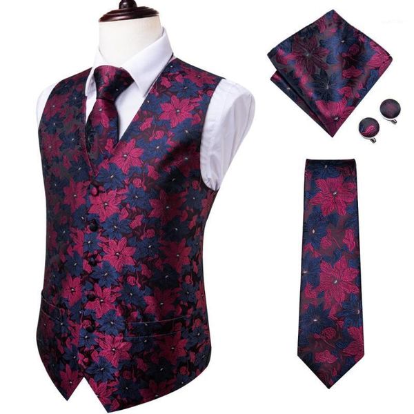 hi-tie men's vests for men suit vintage fashion floral vest and tie set 100% silk men's formal wedding party vest blue red1, Black;white
hi-tie men's vests for men suit vintage fashion floral vest and tie set 100% silk men's formal wedding party vest blue red1, Black;white