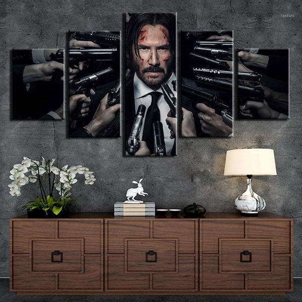 5 pieces john wick poster painting wall art frame canvas pictures modern hd printed wall art for living room home decor artwork1
5 pieces john wick poster painting wall art frame canvas pictures modern hd printed wall art for living room home decor artwork1