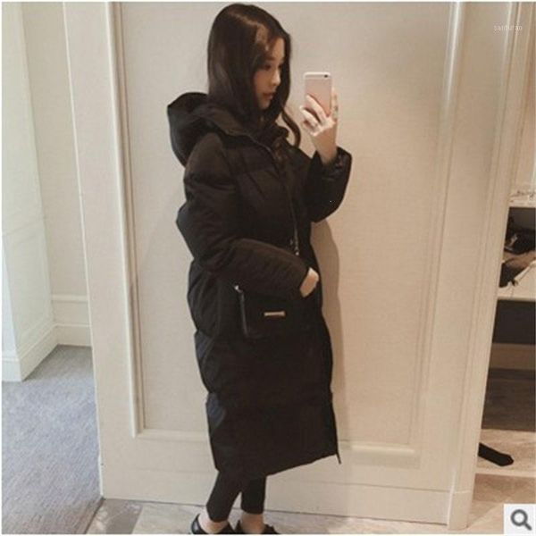 women's winter jacket female slim cotton-padded long jacket outerwear coat1, Black
women's winter jacket female slim cotton-padded long jacket outerwear coat1, Black