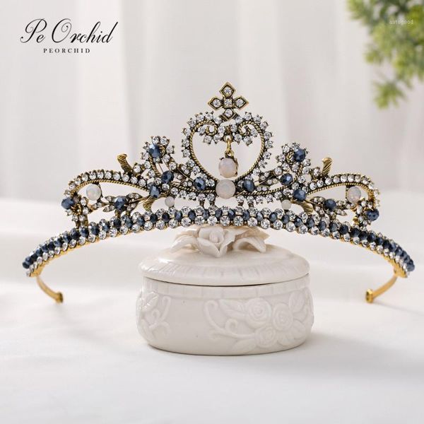 hair clips & barrettes peorchid crystal baroque crown tiara zircon head jewelry bridal headband with stones wedding headpiece ornaments1, Golden;silver
hair clips & barrettes peorchid crystal baroque crown tiara zircon head jewelry bridal headband with stones wedding headpiece ornaments1, Golden;silver