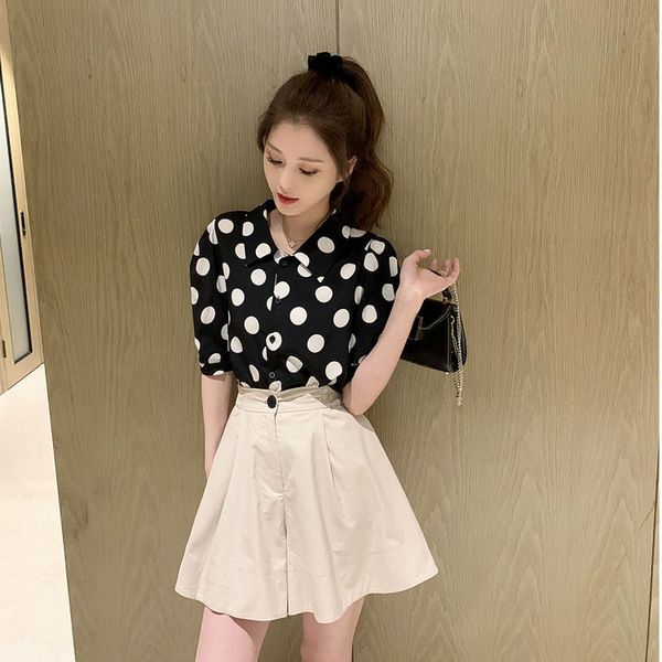 wanghong 2020 summer new hong kong style storm point shirt high waist wide leg shorts two piece shorts shirtshirt shirtsuit for women ynihc, Gray
wanghong 2020 summer new hong kong style storm point shirt high waist wide leg shorts two piece shorts shirtshirt shirtsuit for women ynihc, Gray