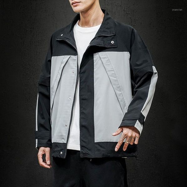 spring new men's large size jacket men's casual streetwear hip hop pilot jacket korean fashion stitching hit color zipper shirt1, Black;brown
spring new men's large size jacket men's casual streetwear hip hop pilot jacket korean fashion stitching hit color zipper shirt1, Black;brown