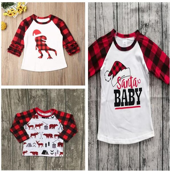 70-110cm children christmas clothing kids t-shirt baby girls plaid long sleeve t shirt xmas red grid dinosaur print tshirt e102906, White
70-110cm children christmas clothing kids t-shirt baby girls plaid long sleeve t shirt xmas red grid dinosaur print tshirt e102906, White