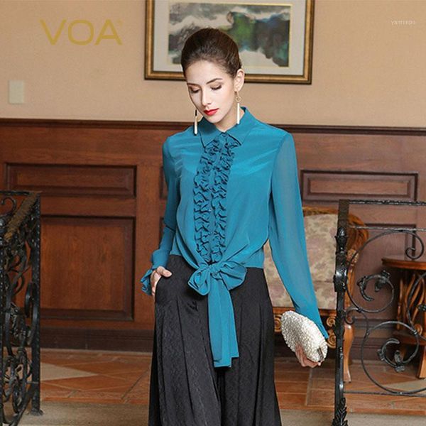 voa heavy silk blouse plus size women cyan blue long sleeve belt ruffle casual solid slim business shirt spring bsh012011, White
voa heavy silk blouse plus size women cyan blue long sleeve belt ruffle casual solid slim business shirt spring bsh012011, White