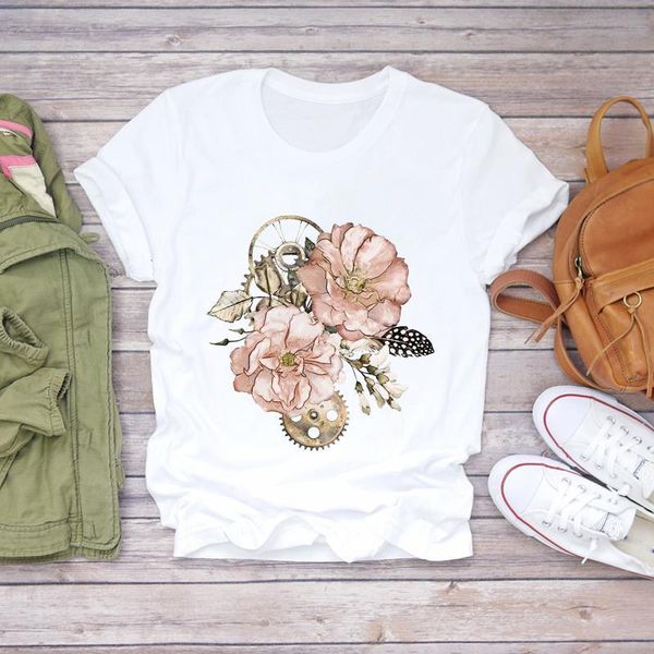 women t-shirts vintage floral flower fashion short sleeve 90s ladies print lady womens graphic t shirt female tee t-shirt, White
women t-shirts vintage floral flower fashion short sleeve 90s ladies print lady womens graphic t shirt female tee t-shirt, White