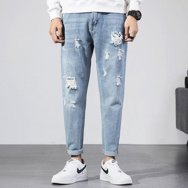 autumn tattered nine point jeans men's loose feet slim fit beggarspants harem 9-point casual casual pants jeansjeans and jeanspants loh, Blue
autumn tattered nine point jeans men's loose feet slim fit beggarspants harem 9-point casual casual pants jeansjeans and jeanspants loh, Blue