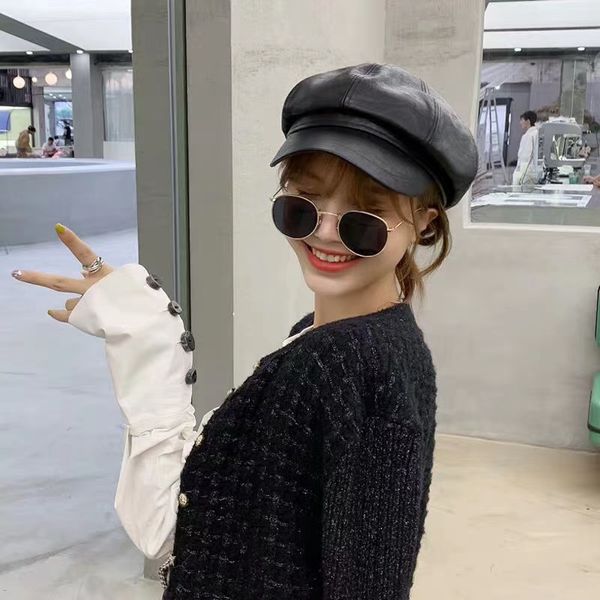 pu leather octagonal cap female autumn and winter korean style tide japanese style british style retro newsboy cap children internet celebri, Blue;gray
pu leather octagonal cap female autumn and winter korean style tide japanese style british style retro newsboy cap children internet celebri, Blue;gray