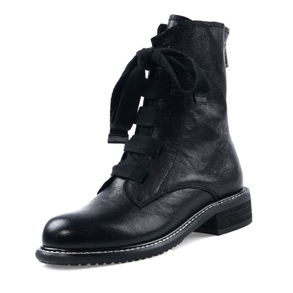 2021 female ankle platforms women's lace shoes whoppers leather boots genuine size 42 vdmw, Black
2021 female ankle platforms women's lace shoes whoppers leather boots genuine size 42 vdmw, Black
