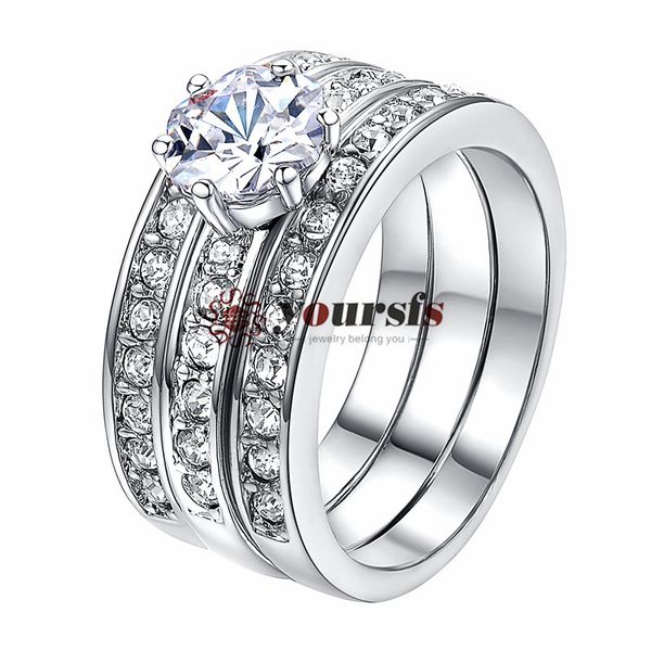 yoursfs jewelry three-in-one halo rings 18k rose gold plated pave mirco austrian crystal trinity rhinestone wedding band ring engagement, Golden;silver
yoursfs jewelry three-in-one halo rings 18k rose gold plated pave mirco austrian crystal trinity rhinestone wedding band ring engagement, Golden;silver