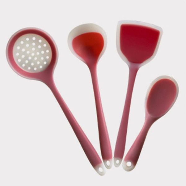 4pcs/set non stick food grade silicone kitchen utensils set cooking tools accessories including spoon turner spatula soup ladle
4pcs/set non stick food grade silicone kitchen utensils set cooking tools accessories including spoon turner spatula soup ladle
