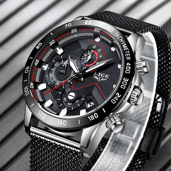new lige mens multifunction ultra-thin watches mens brand business quartz watch men's all steel sports clock relogio masculino, Silver
new lige mens multifunction ultra-thin watches mens brand business quartz watch men's all steel sports clock relogio masculino, Silver
