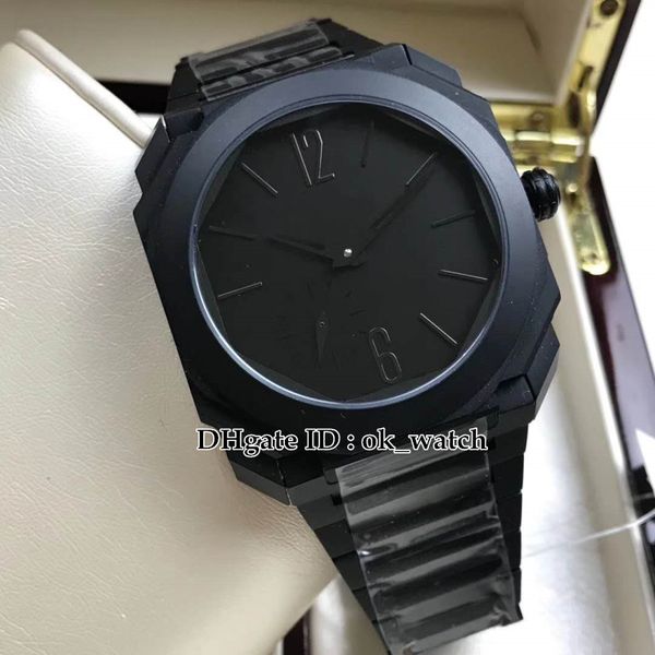 version octo finissimo 103077 automatic mechanical 28800 vph mens watch black dial new 42mm all black gents sport watches 3 colors, Slivery;brown
version octo finissimo 103077 automatic mechanical 28800 vph mens watch black dial new 42mm all black gents sport watches 3 colors, Slivery;brown