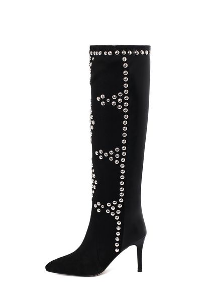 2020 leather genuine winter fashion and decorative highheel rivets female boots34-42 qvc0, Black
2020 leather genuine winter fashion and decorative highheel rivets female boots34-42 qvc0, Black