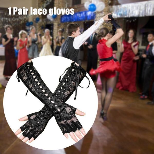 five fingers gloves 1pair women fingerless lace up costume party summer protection high elasticity arm warmer anti uv long elbow satin ribbo, Blue;gray
five fingers gloves 1pair women fingerless lace up costume party summer protection high elasticity arm warmer anti uv long elbow satin ribbo, Blue;gray