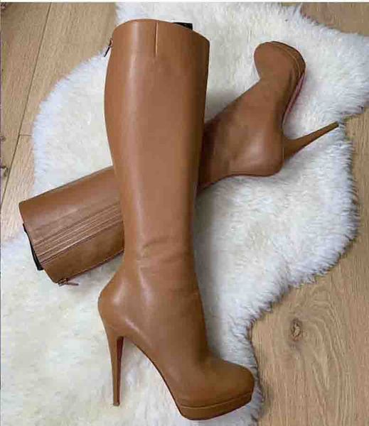 winter fashion platform heels knee boots red bottom women's boot genuine leather fashion bottes femme platform boots red soles designs, Black
winter fashion platform heels knee boots red bottom women's boot genuine leather fashion bottes femme platform boots red soles designs, Black