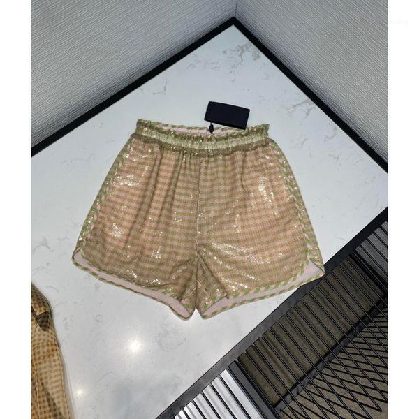 5.8 2020 summer new women blingbling sequined embroidery plaid shorts elastic waist high waist fashion shorts1, White;black
5.8 2020 summer new women blingbling sequined embroidery plaid shorts elastic waist high waist fashion shorts1, White;black