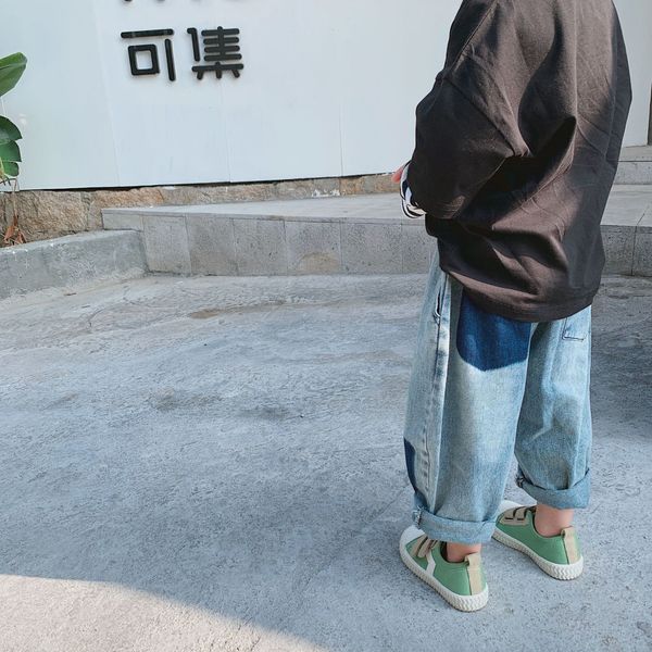 autumn boys fashion contrast color loose jeans korean style new arrival hip hop style denim pants lj201203, Blue
autumn boys fashion contrast color loose jeans korean style new arrival hip hop style denim pants lj201203, Blue