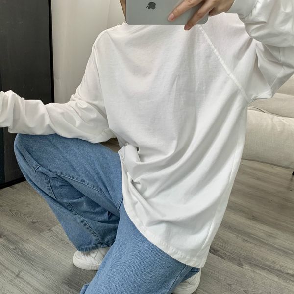 xiaoxiang stares at spring and autumn t- shirt black and white round neck shoulder basic bf base shirt women's loose ins style long sle
xiaoxiang stares at spring and autumn t- shirt black and white round neck shoulder basic bf base shirt women's loose ins style long sle