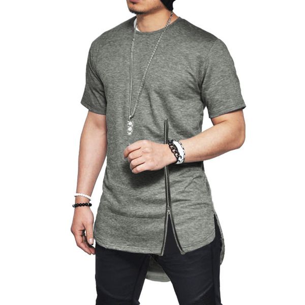 streetwear fashion slim summer asymmetrical men short sleeve zipper tshirt hip-hop curved hem cotton men's t-shirts kg-14, White;black
streetwear fashion slim summer asymmetrical men short sleeve zipper tshirt hip-hop curved hem cotton men's t-shirts kg-14, White;black