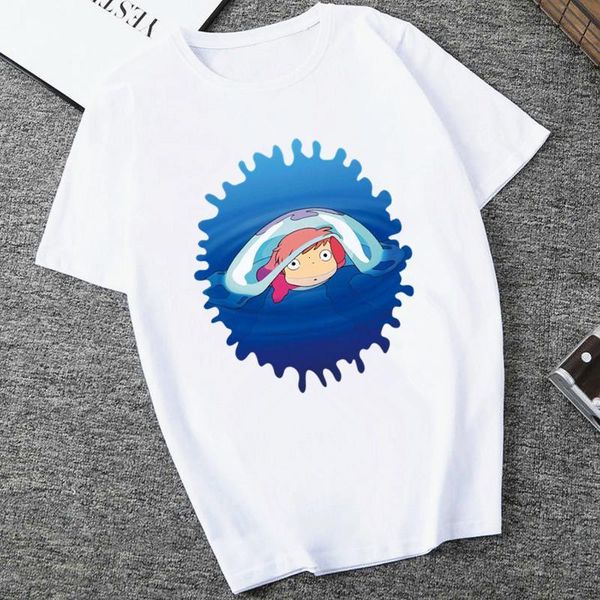 ponyo hayao miyazaki studio ghibli printed women's t shirt summer short sleeve chewing funny tshirt women t-shirt female, White
ponyo hayao miyazaki studio ghibli printed women's t shirt summer short sleeve chewing funny tshirt women t-shirt female, White