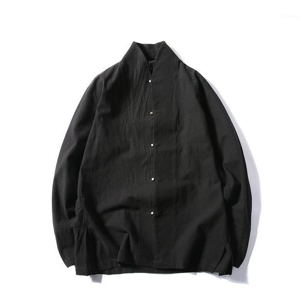 ewq / men's wear new 2020 spring spring long sleeve single breasted solid stand collar loose man's casual coat tide fr0531, White;black
ewq / men's wear new 2020 spring spring long sleeve single breasted solid stand collar loose man's casual coat tide fr0531, White;black