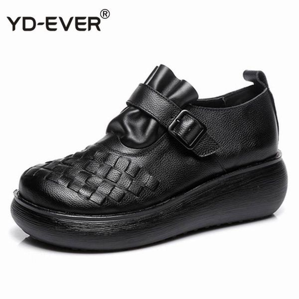 new autumn women's genuine leather platform shoes wedges lady high heel shoes woman pumps handmade comfortable, Black
new autumn women's genuine leather platform shoes wedges lady high heel shoes woman pumps handmade comfortable, Black