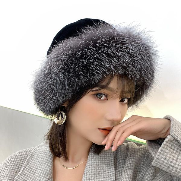 wide brim hats zdfurs * women's rex fur buckets with silver strips korean beanies girl winter warm caps casual, Blue;gray
wide brim hats zdfurs * women's rex fur buckets with silver strips korean beanies girl winter warm caps casual, Blue;gray