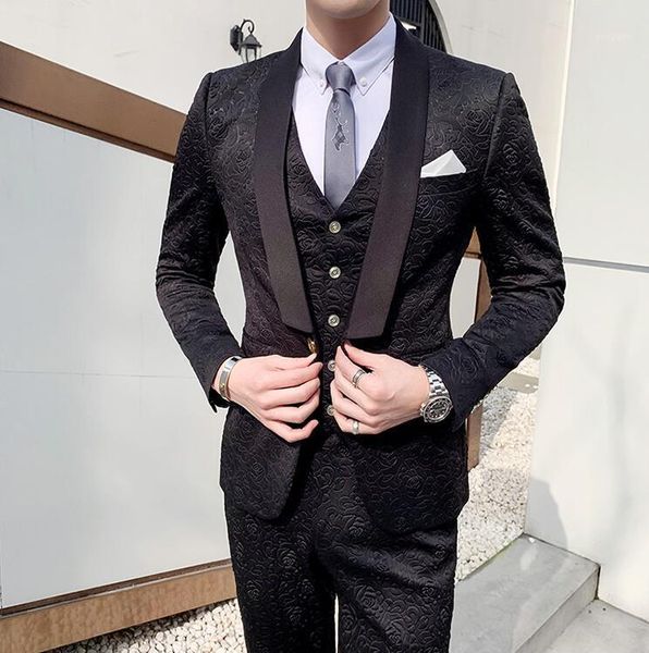 2020 new male singer male dj stage singer costume three-piece suit gd personality letter suit costume1, White;black
2020 new male singer male dj stage singer costume three-piece suit gd personality letter suit costume1, White;black