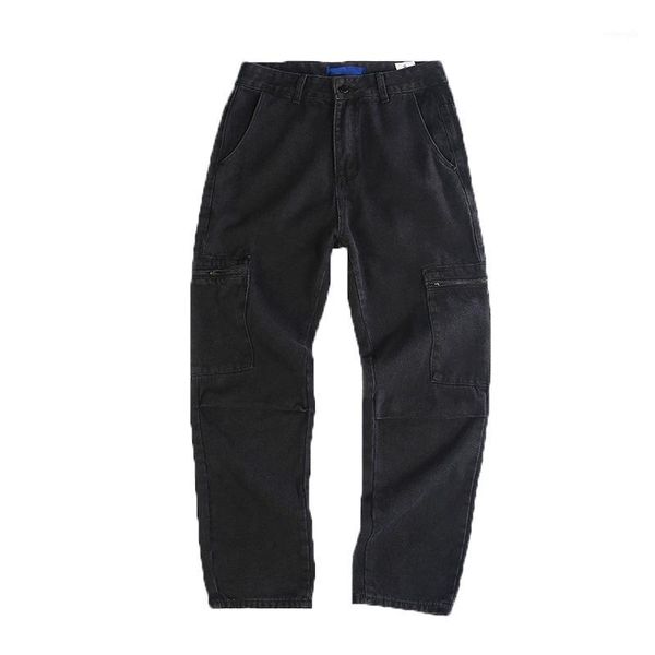 spring autumn 2020 fashion denim casual men's hong kong style trend loose tooling jeans korean wild straight denim trousers1, Blue
spring autumn 2020 fashion denim casual men's hong kong style trend loose tooling jeans korean wild straight denim trousers1, Blue