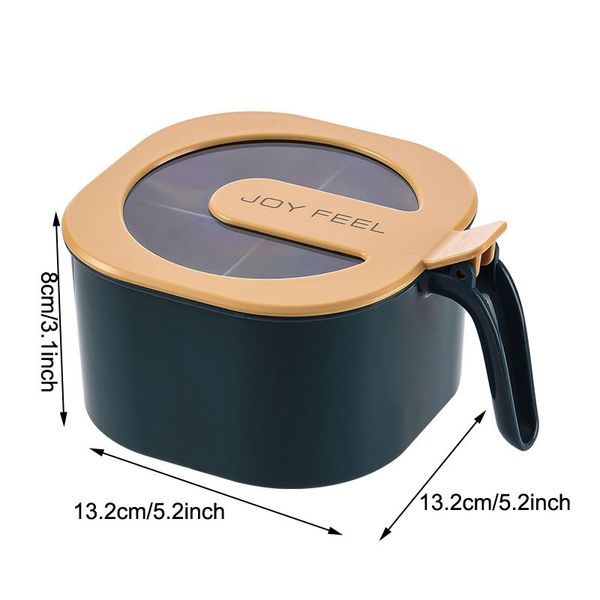 creative seasoning box salt jar four-compartment household kitchen seasoning jar sugar bowl msg storage box container 119 n2
creative seasoning box salt jar four-compartment household kitchen seasoning jar sugar bowl msg storage box container 119 n2