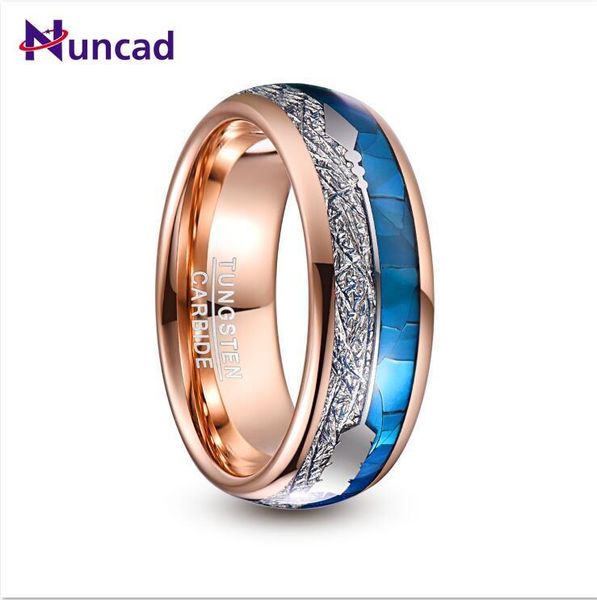 nuncad 8mm wide tungsten carbide ring rose gold plating inlaid blue shell + meteorite+arrow dome tungsten steel ring t225r 201110, Silver
nuncad 8mm wide tungsten carbide ring rose gold plating inlaid blue shell + meteorite+arrow dome tungsten steel ring t225r 201110, Silver