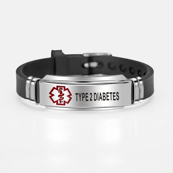 anklets engraved red alert stainless steel bracelet diabetes epilepsy sos silicone bracelets for women men jewelry gifts, Red;blue
anklets engraved red alert stainless steel bracelet diabetes epilepsy sos silicone bracelets for women men jewelry gifts, Red;blue